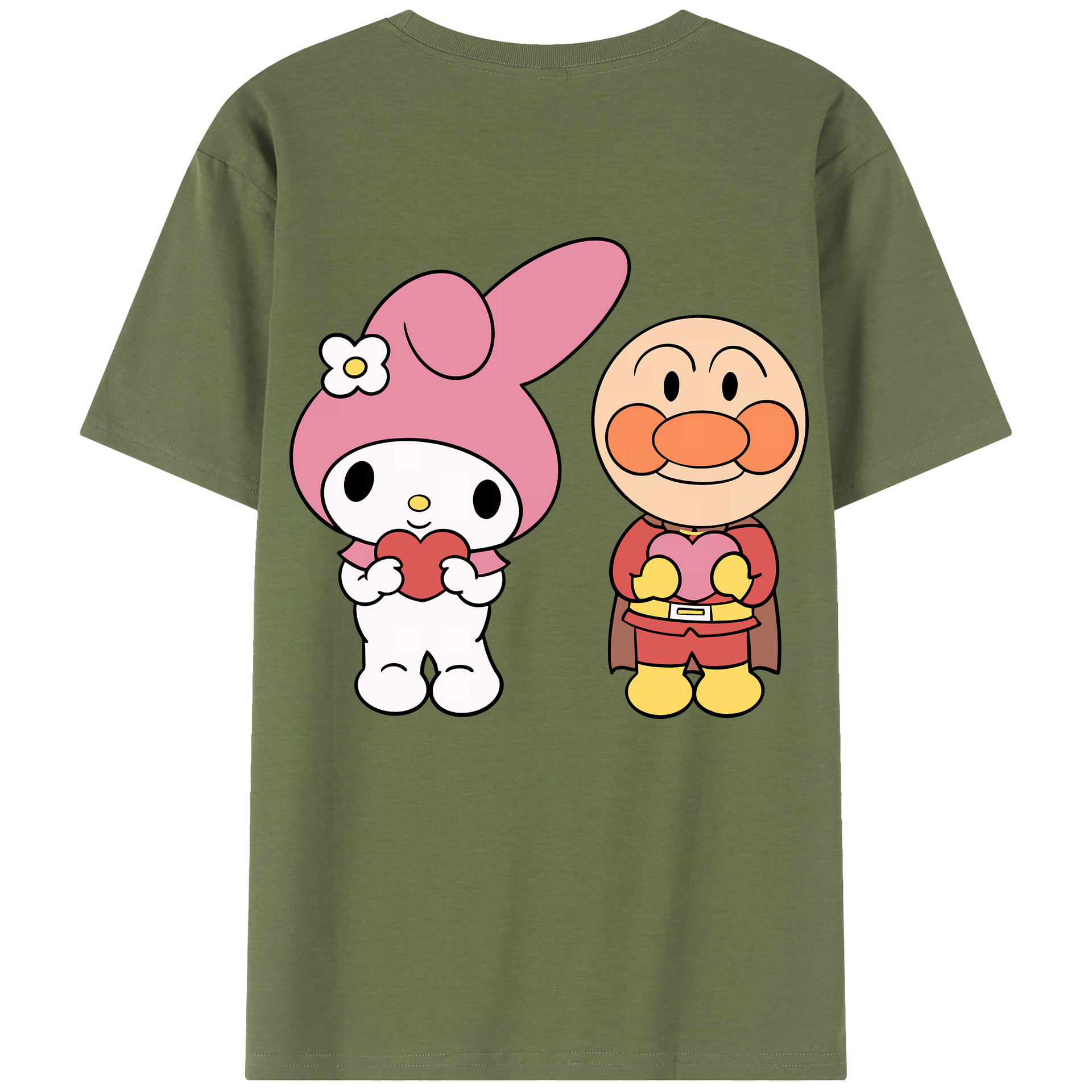 （画像用） アンパンマン Anpanman 綿100％半袖Tシャツ（背面プリント）